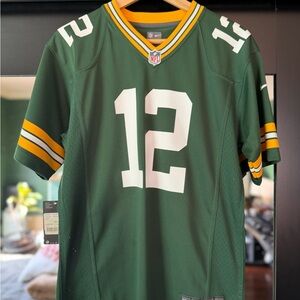 NFL Green Bay packers youth Nike Jersey game rep 12 Aaron Rodger’s